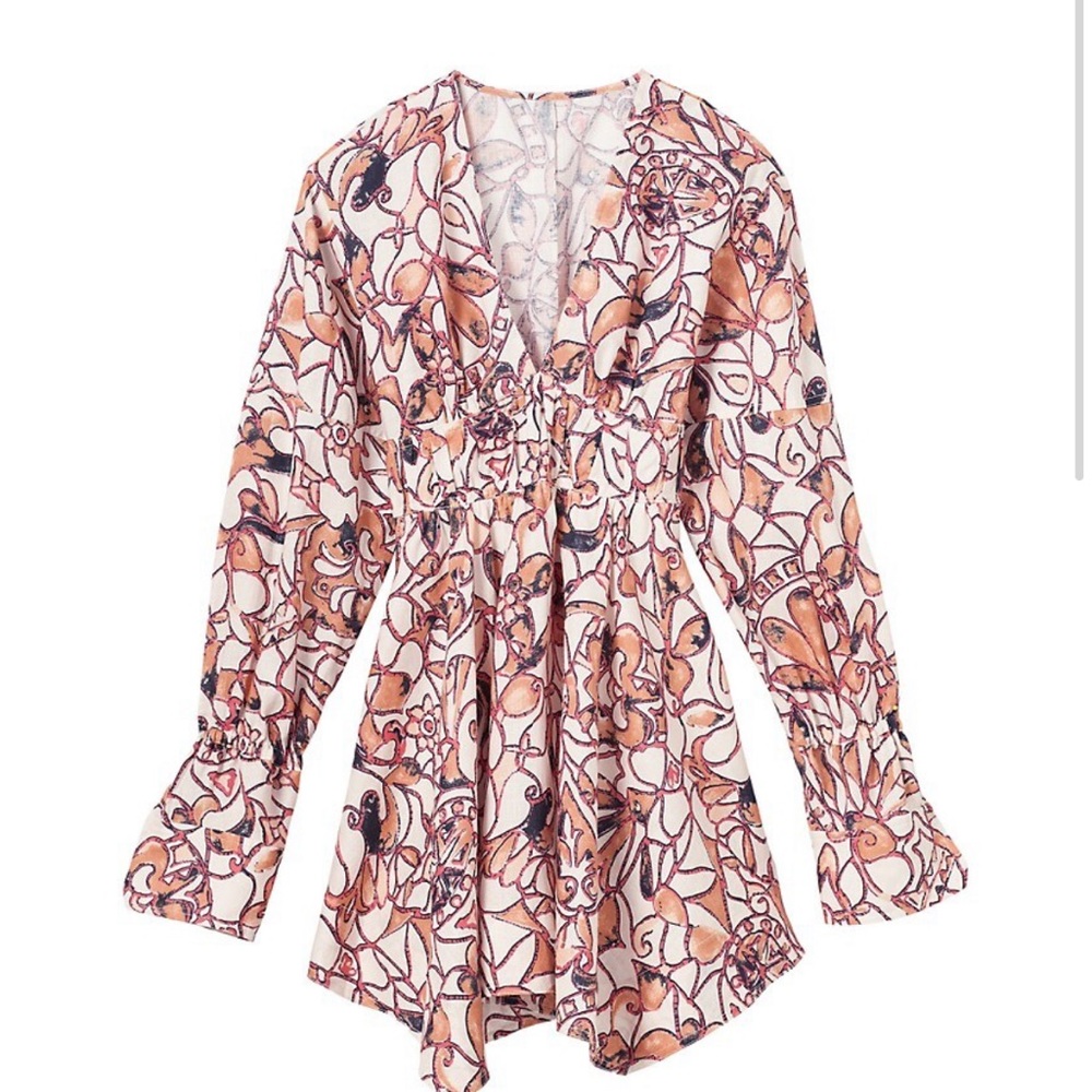 A.L.C. White Salina Linen Mini Dress Size 6